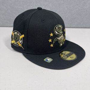 Chicago White Sox Hat Cap Mens 6 7/8 Black New Era MLB On Field Armed Forces Day
